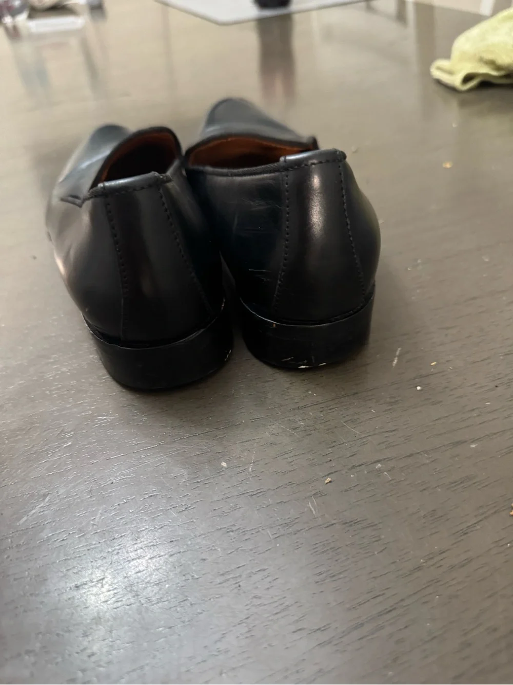 Everlane Shoes The Modern Loafer Leather Slip On Stacked   Heel Black Size 7.5